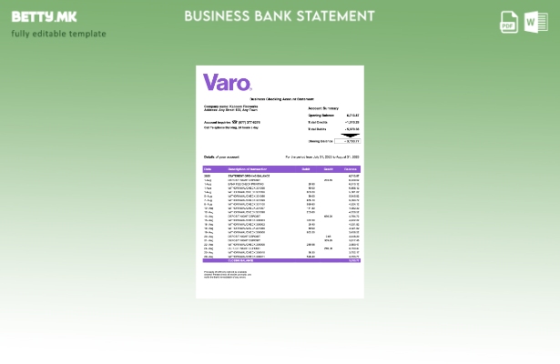 модерен стил САД Калифорнија Варо организација проверува извод на сметка Шаблон 